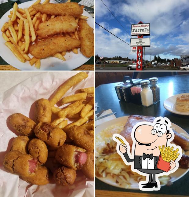 Order French-fried potatoes at Rock-n-Rogers at Farrol's Restaurant