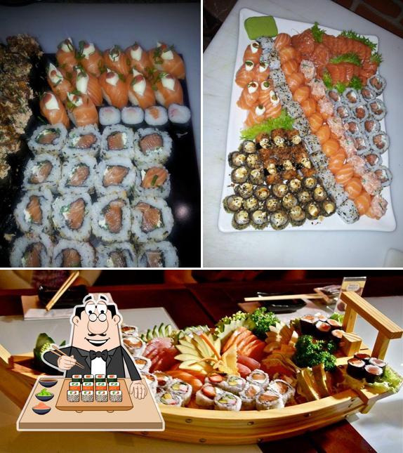 Experimente diferentes opções de sushi