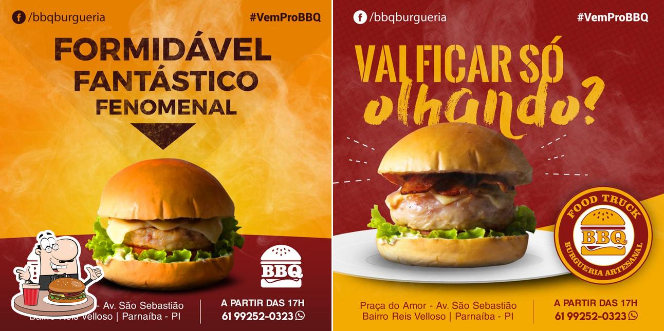 Delicie-se com um hambúrguer no BBQ Burgueria