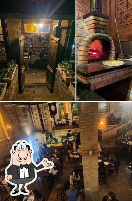 O interior do DOM QUIXOTE Pizzaria e Churrascaria