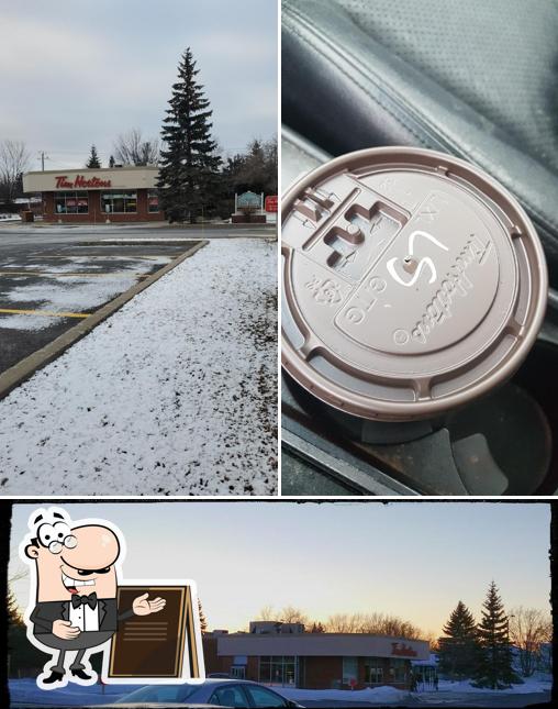 L'extérieur de Tim Hortons