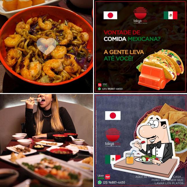 Comida em Tokyo Mix Culinária Oriental E Mexicana