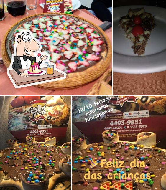 Bella Pizza oferece uma variedade de pratos doces