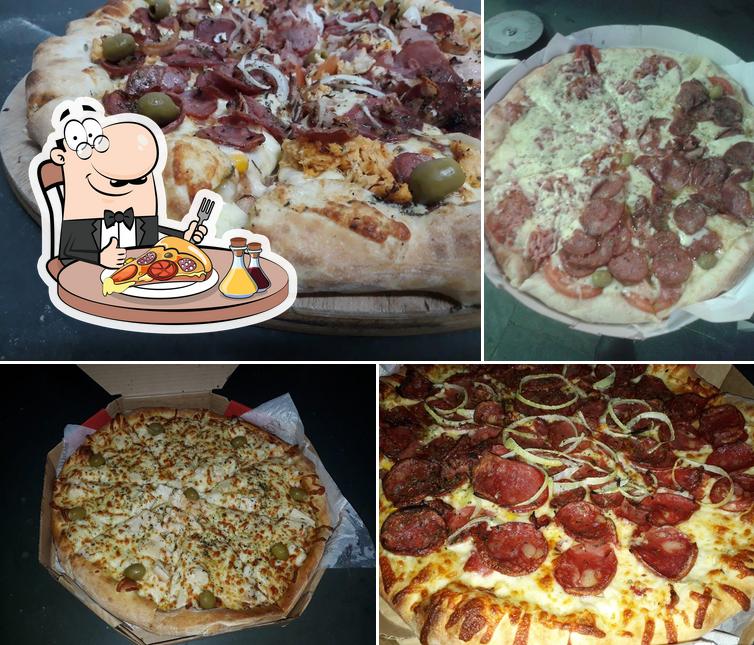 Consiga diferentes variedades de pizza