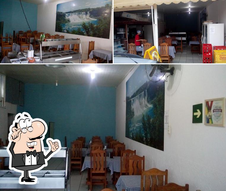 O interior do Pizzaria Vagãozinho