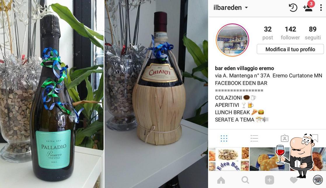 È gradevole bersi un bicchiere di vino a Eden Bar