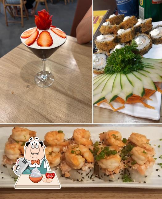 Restaurante Sushi Ponta Negra - Parque das Laranjeiras provê uma escolha de sobremesas