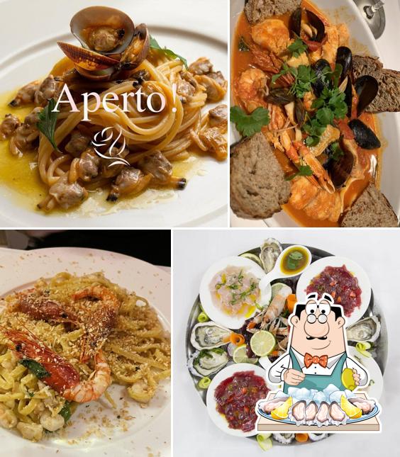 Order different seafood meals available at Trattoria La Rosetta - Ristorante di Pesce