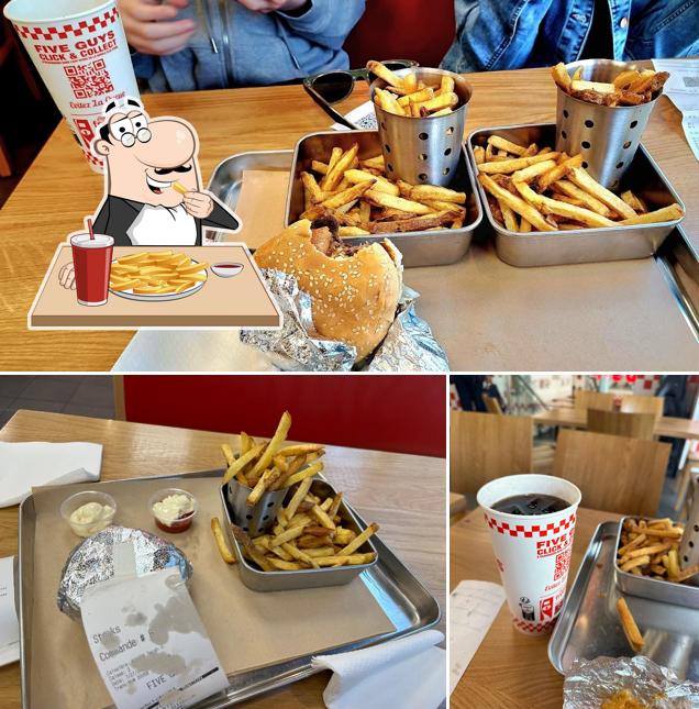 Frites à Five Guys Paris Blanche