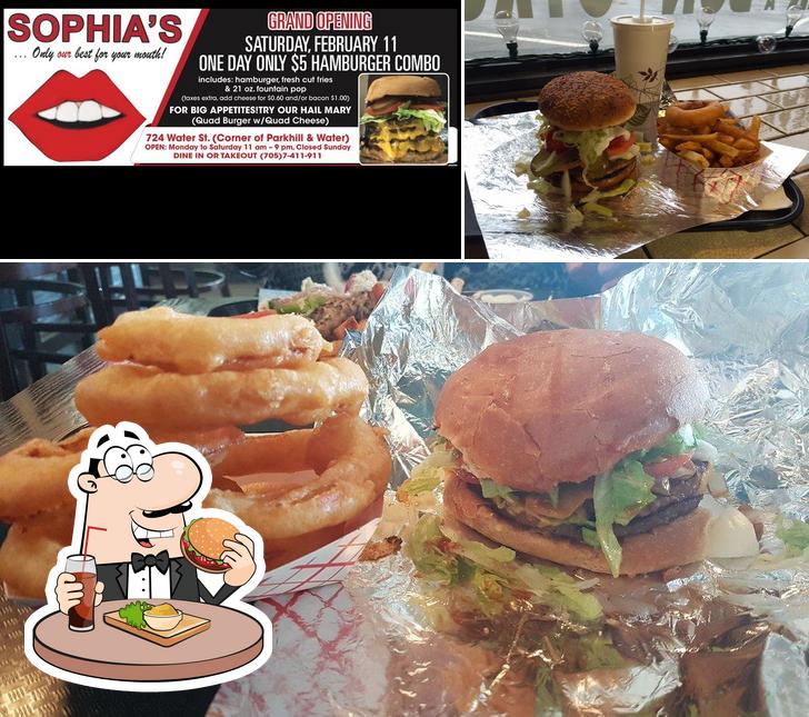 Sophia's Kitchen’s burgers will cater to satisfy a variety of tastes