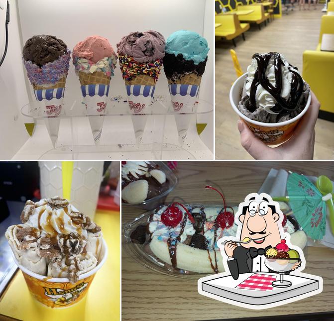 "Honeybee Ice Cream & Arcade" представляет гостям разнообразный выбор сладких блюд