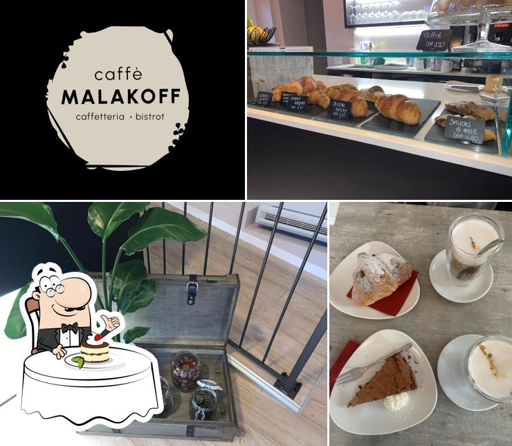 Caffè osteria Malakoff serve un'ampia selezione di dolci