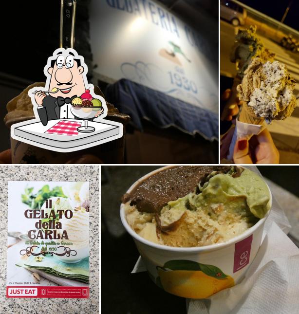 Gelateria Carla bietet eine Auswahl von Desserts 