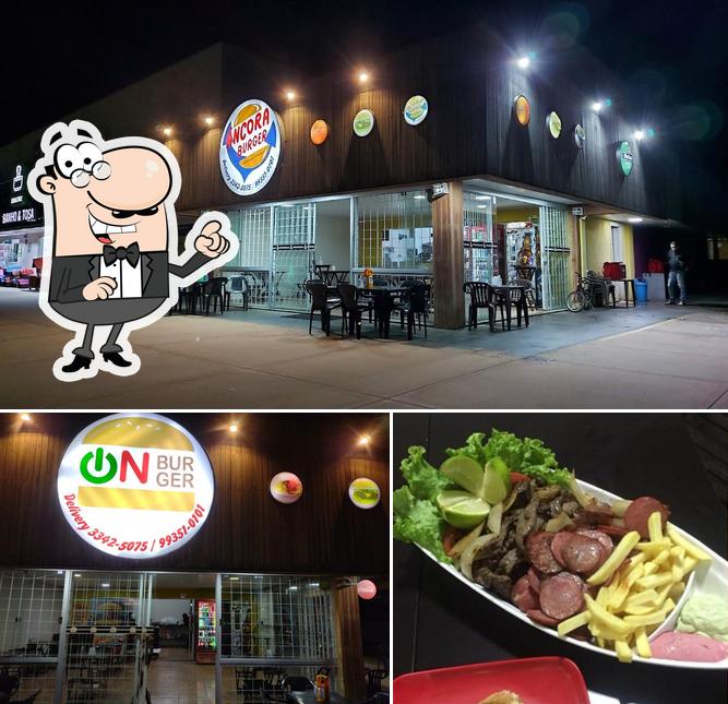 O interior do On Burger (unidade Fabio Zarhan )