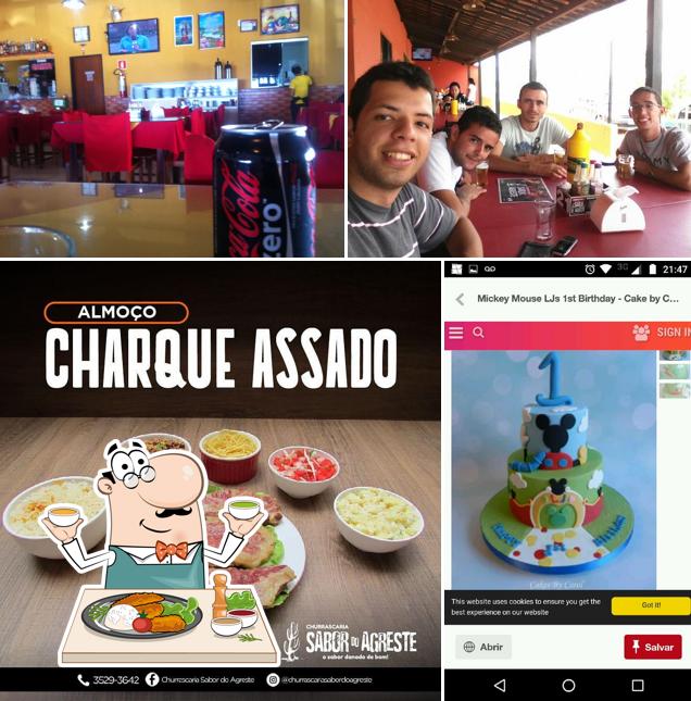 Dê uma olhada a imagem apresentando comida e interior no Churrascaria Sabor do Agreste