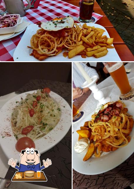 Еда в "Restaurant Schnitzel's"