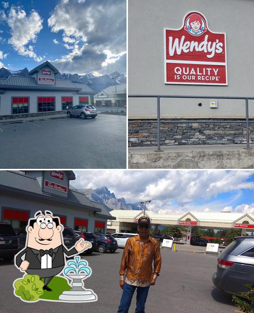 L'extérieur de Wendy's