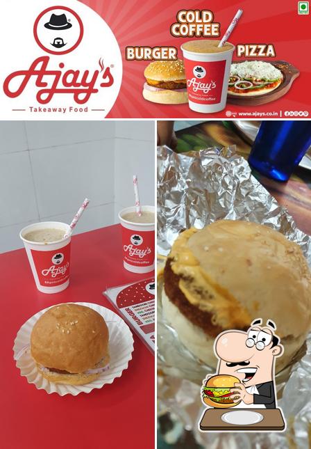 Order a burger at Ajay's - Chala, Vapi