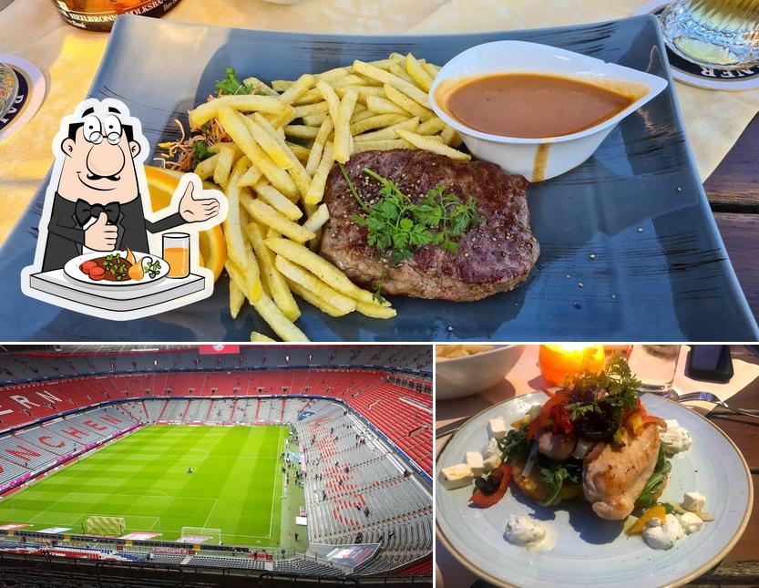 Among different things one can find food and exterior at Sportpark Gaststätte
