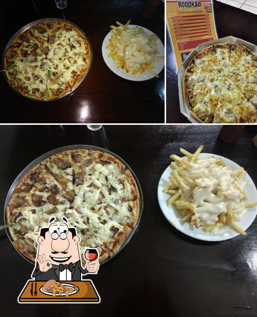 Peça pizza no Rodocão Lancheira