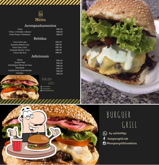 Peça um hambúrguer no Burguer Grill