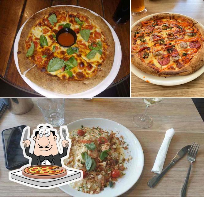 Pick pizza at The Plough Inn