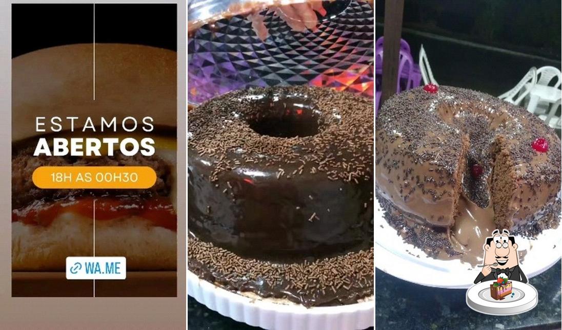 Bolo de chocolate em Luciana do Dogão