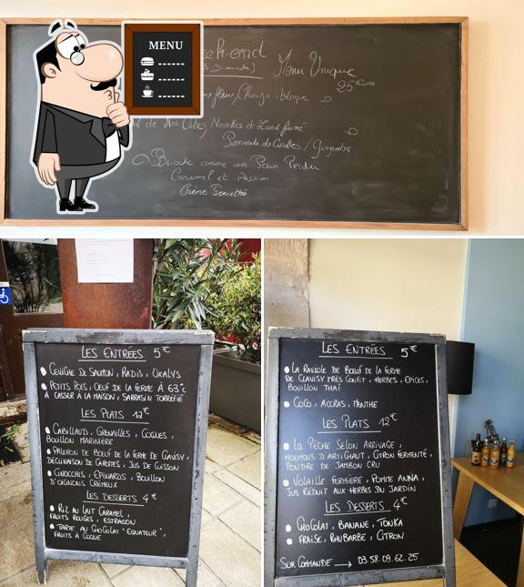 Découvrez le menu du jour sur le tableau