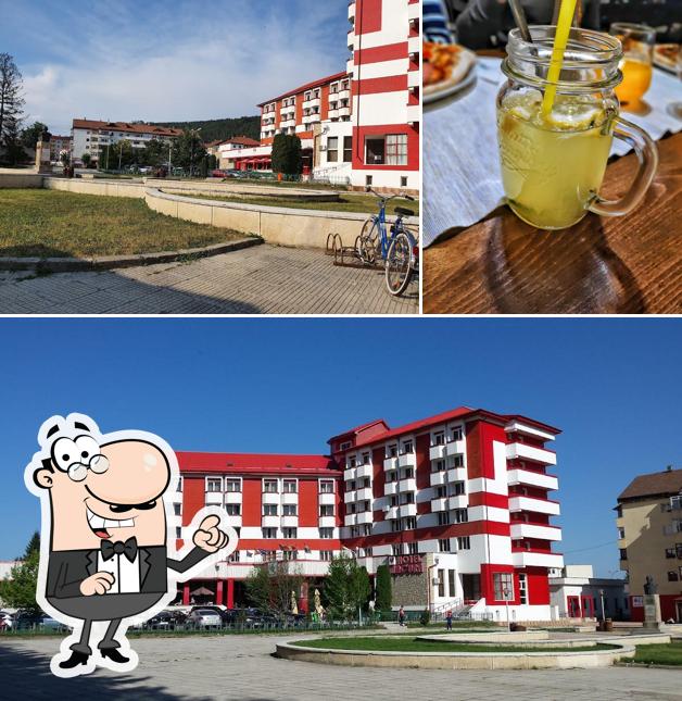 Among various things one can find exterior and beverage at Restaurant La Michele Târgu Ocna