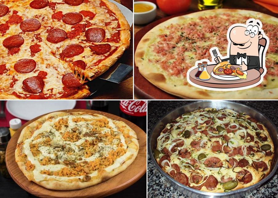 No Pizzaria Canaã, você pode pedir pizza