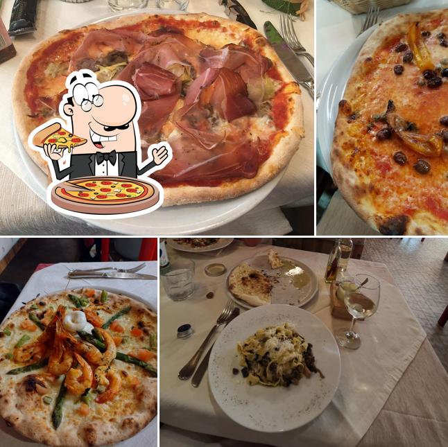 A Pizzeria Ristorante Sass Maor, vous pouvez commander des pizzas