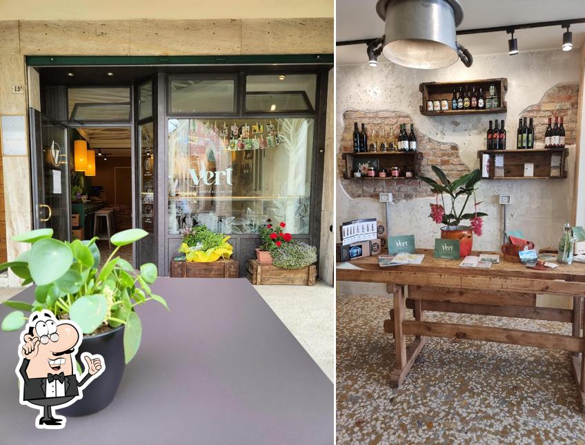 Gli interni di Vert Pordenone Bistrot naturale, vegano e vegetariano