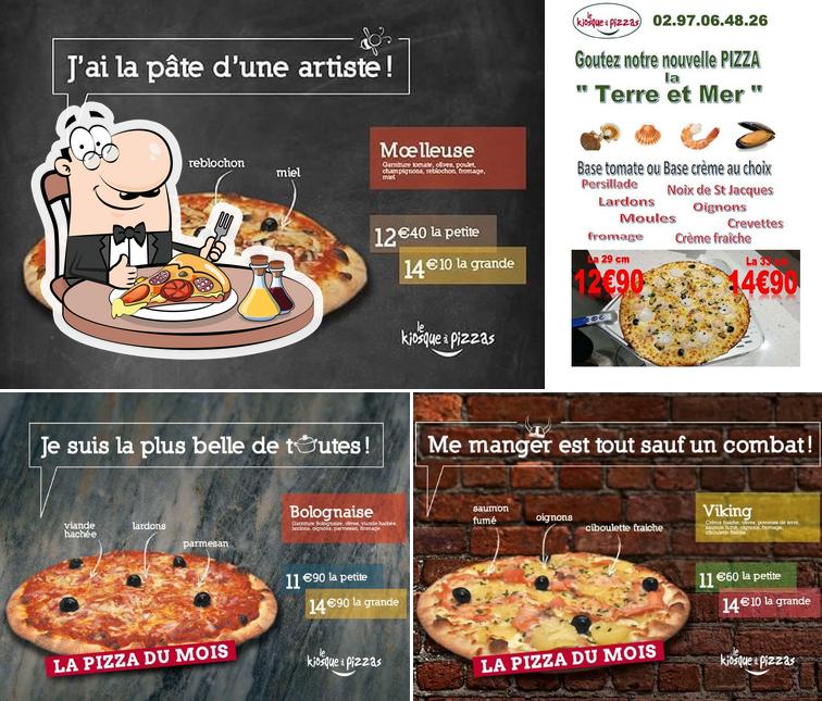 Commandez des pizzas à Le Kiosque a Pizzas