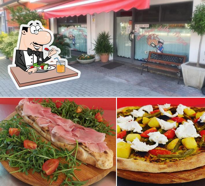 Tra le varie cose da Boutique della pizza DOC si possono trovare la cibo e interni