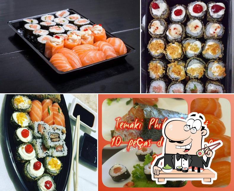 Rolos de sushi são oferecidos por Japa-Z Sushi Delivery