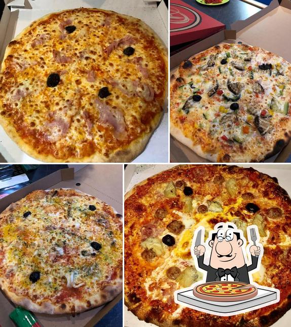 Pick different kinds of pizza