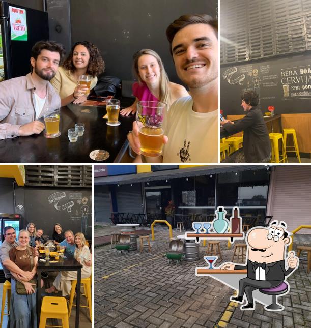 O interior do Two Bee Beer Cervejas Especias