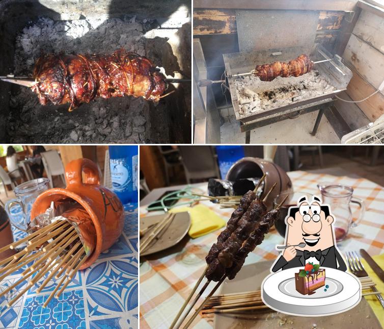 Torta al cioccolato al Arrosticini alla brace Casablanca di D'Amico aperto anche a pranzo ( chiuso il mercoledì)