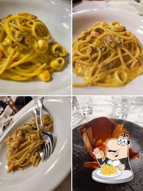 Spaghetti à la carbonara à Taverna del Ghiottone