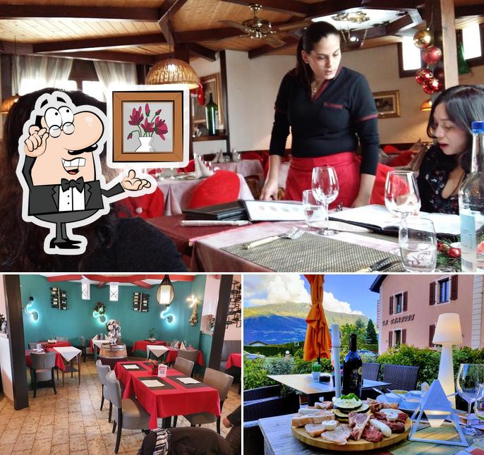 L'intérieur de Restaurant La Cambuse à Vétroz