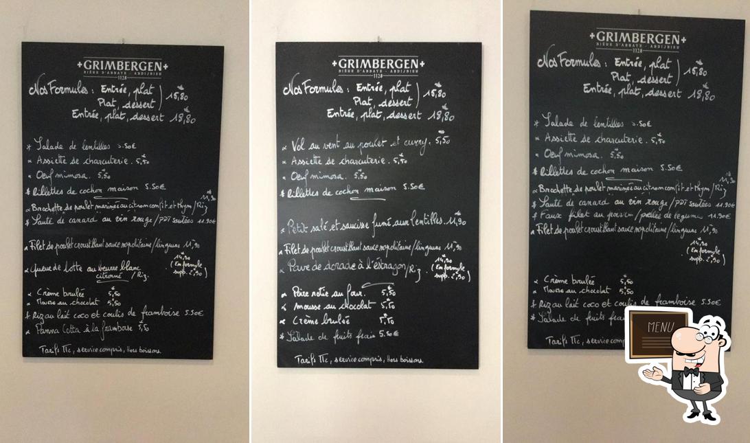 Le menu du tableau liste les options disponibles)