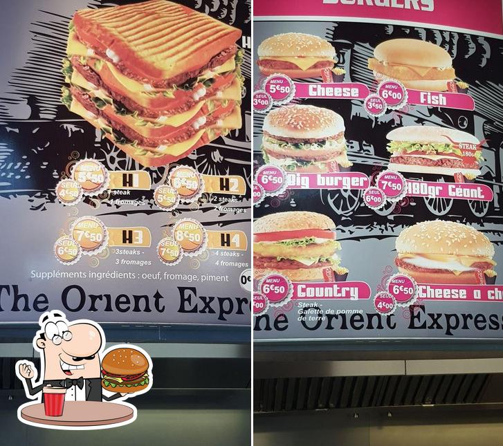 Essayez un hamburger à L'oriental express