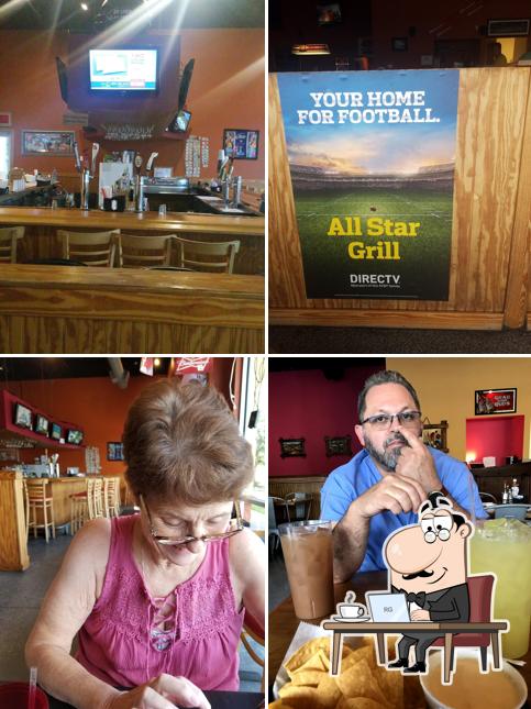 The interior of All Star Grill