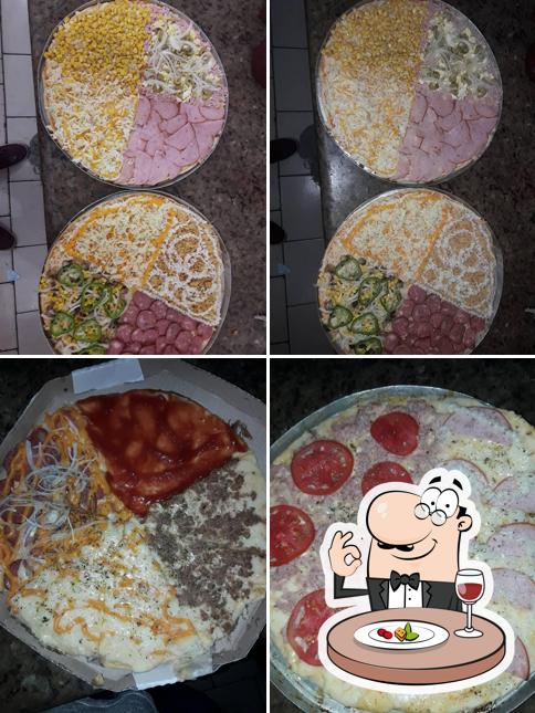 Comida em casa das pizzas