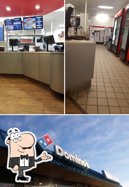 Domino's Pizza is distinguished by interior and exterior