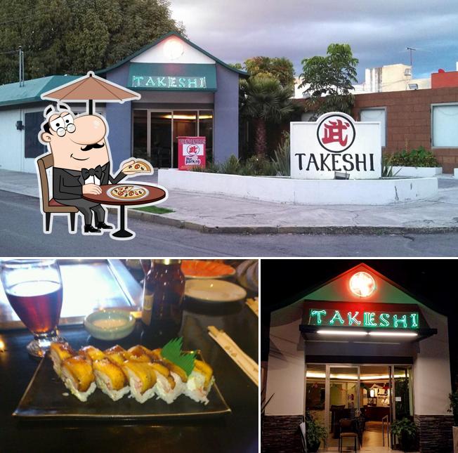 В Restaurante Bar Takeshi есть внешнее оформление, алкоголь и многое другое