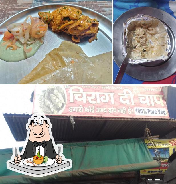 The image of food and exterior at Chirag Di Chaap