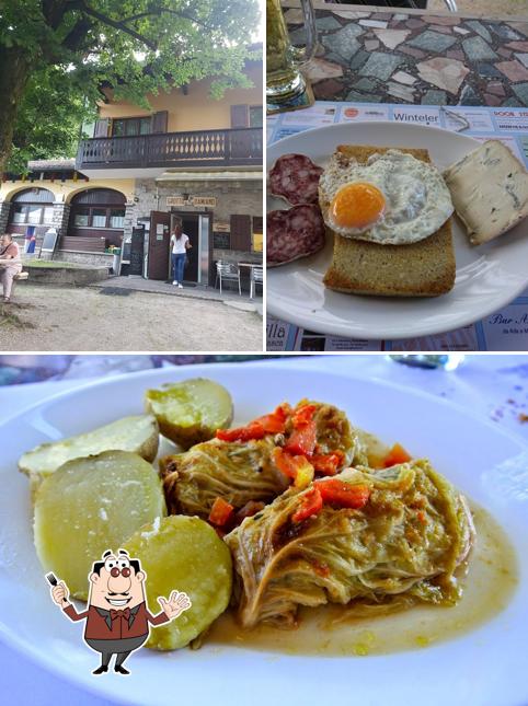 Guarda la immagine che raffigura la cibo e interni di Osteria Grotto Damiano