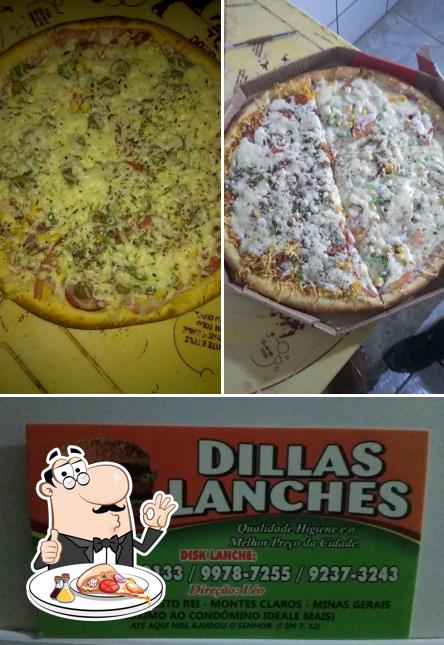 Experimente pizza no Dillas Lanches e Pizzaria