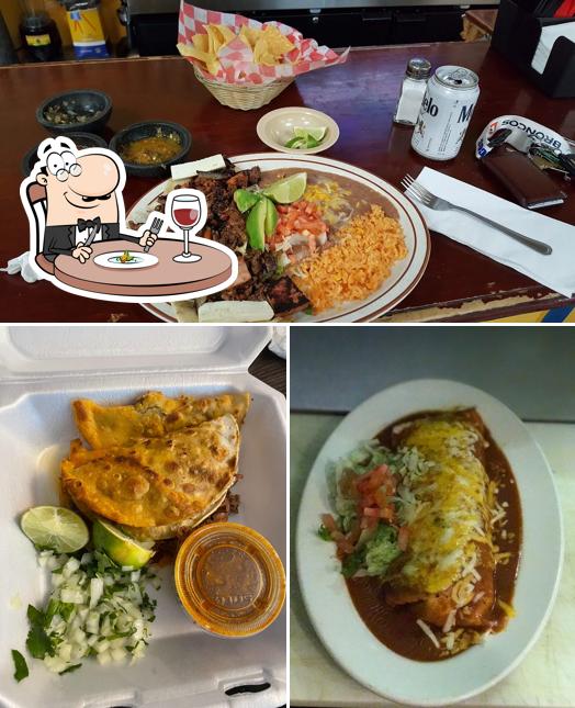 Food at El Patron Mexican Restaurant